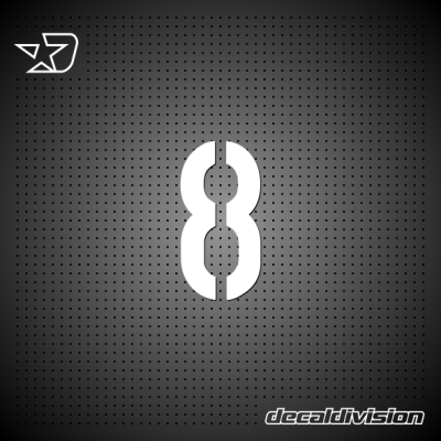 Vinyl Number 8 - DIN STENCIL